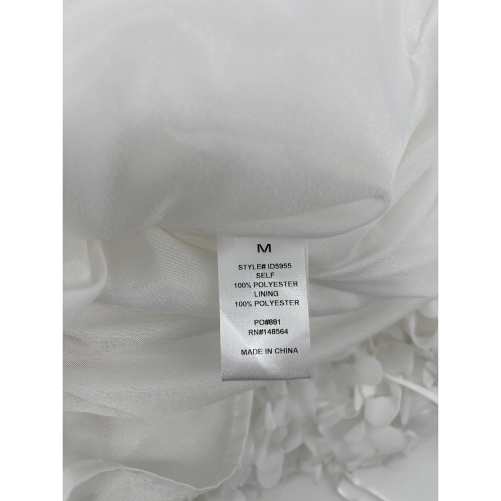 AKIRA Treat Me Well Textured Mini Dress M Backless Detachable Bow Bridal Party - Picture 14 of 16